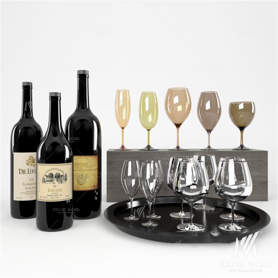 Bottles and Glasses of wine